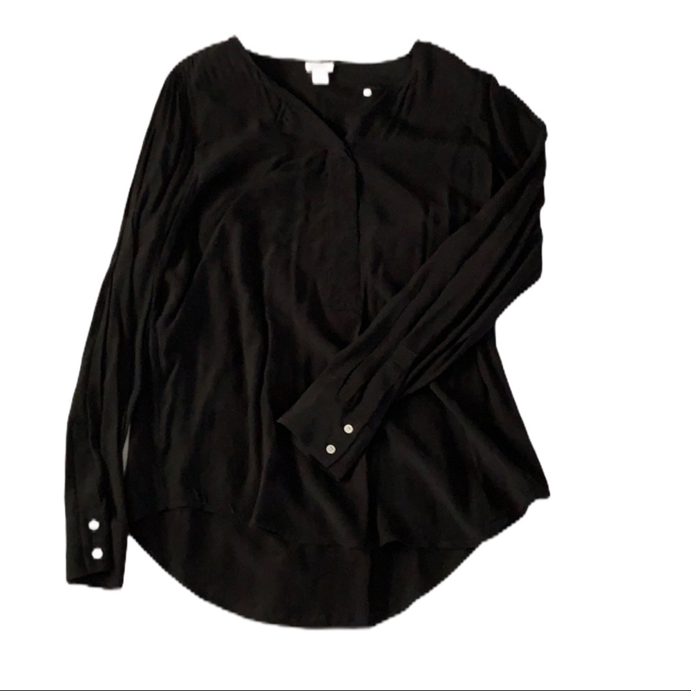 3/$35🌻 J. Crew Lightweight Black Blouse